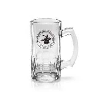 Caneca de vidro Trigger 375 ml com o carimbo da Bigorna
