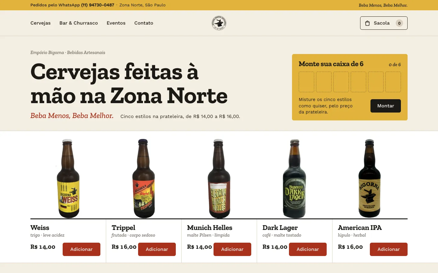 Proposta Empório no computador